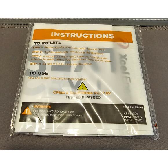 Minnesota Timberwolves - White Xcel Energy Boom/Thunder Stick/BamBams SGA - Picture 2 of 3